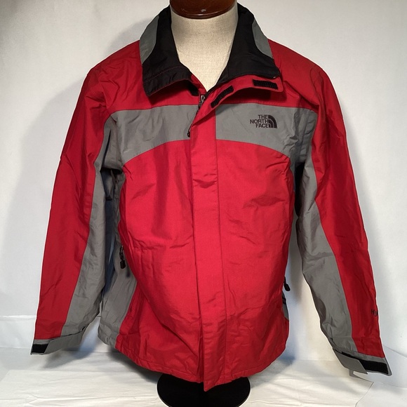 Men’s The North Face HyVent Jacket Mens size medium Red & Gray - Picture 1 of 16